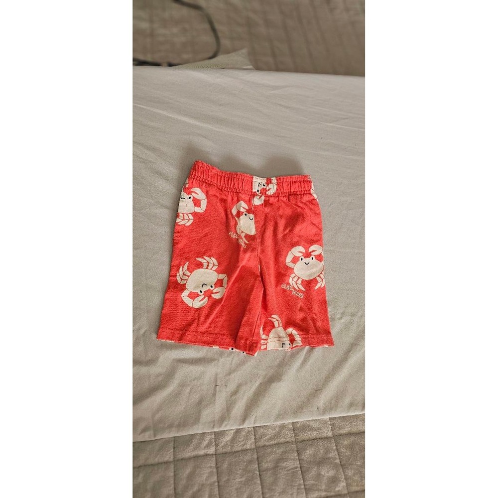 Boys Garanimals Red & White Crab Print Shorts 4T